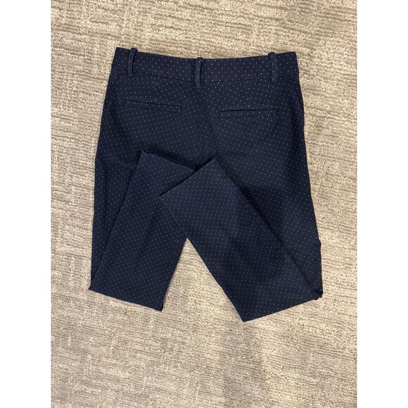 Gap 3 Pair Bundle Career Skinny Ankle Pants Pindot White, Burgundy, Navy Tile 2R - Picture 11 of 15